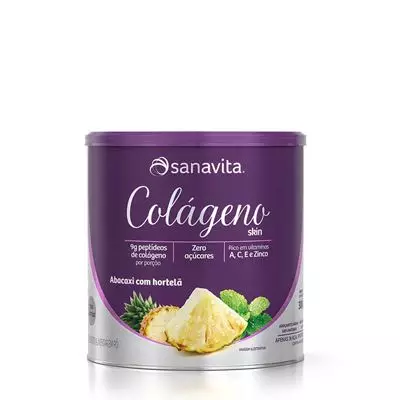 Imagem de Colágeno Abacaxi E Hortelã 300g Sanavita