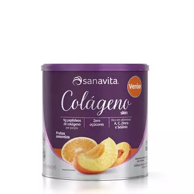 Imagem de Colágeno Verão Frutas Amarelas 300g Sanavita
