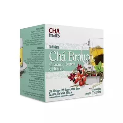 Imagem de Chá branco guaraná/hortelã/hibisco - Chámais